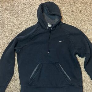 Nike Men's Black Dark Gray Hoodie